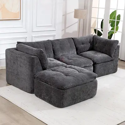 Cloud 4 seater convertible L shaped sofa