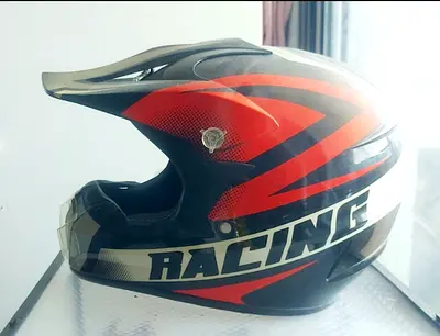 Used Full-Face Racing Helmet