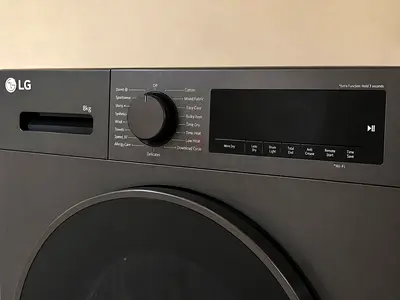 LG 8kg Front Load Washer (Dark Gray) - Excellent Working Condition