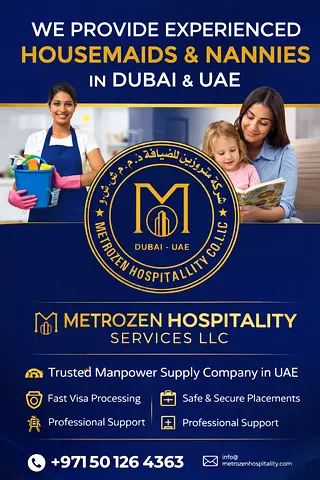 JOBS DUBAI - HOUSE MAIDS / DOMESTIC STAFF / NANNIES CARE