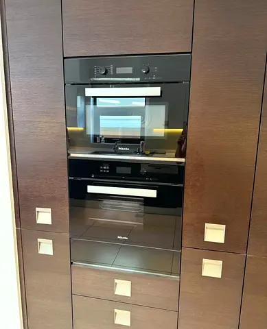 Miele latest model black built-in microwave, steam oven and warming drawer set 60cm
