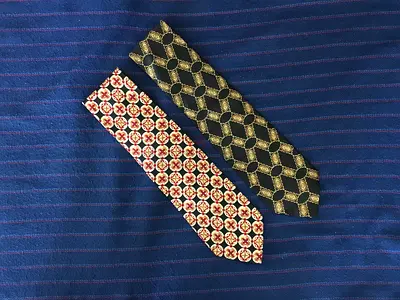 2 Original Vintage VALENTINO Classic Silk Ties