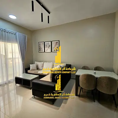 شقه فاخره اول ساكن غرفه وصاله مع بلكونه مفتوحه.عجمان الجرف 2 . مفروش بالكامل للإيجار الشهري✨الإيجار يشمل الفواتير والإنترنت