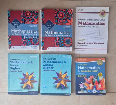 Bundle of Edexcel  Cambridge IGCSE Mathematics, Science  English Books (Higher/Extended)