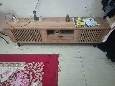 Wooden TV Cabinet / Entertainment Unit - Light Oak Finish