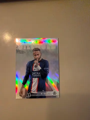 Neymar Jr Topps Chrome Silenced Football Card