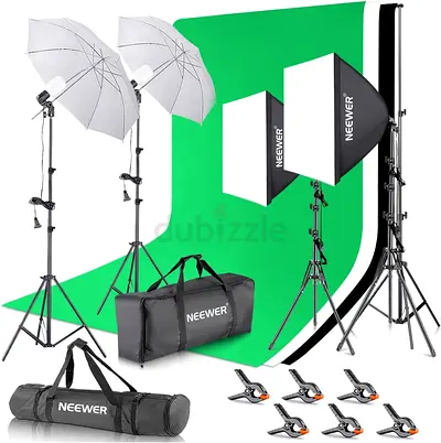 Photography Lighting kit with Backdrop