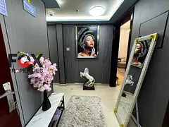 Luxury furnished 2BR in City Tower, Al Nuaimiya 3. Master room\Parking, \2 baths, 2 balconies, elega