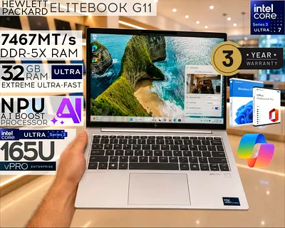 HP EliteBook 830 G11 | Ultra 7 165U AI Powered | 32GB DDR5 | 512GB Gen4 SSD | HP Warranty