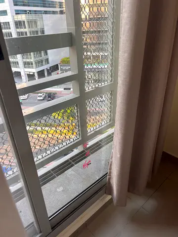 Closed partition room with own balcony