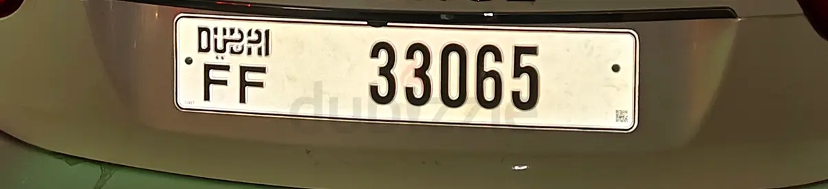 Dubai Fancy Number Plate for Sale – [DXB FF 33065]