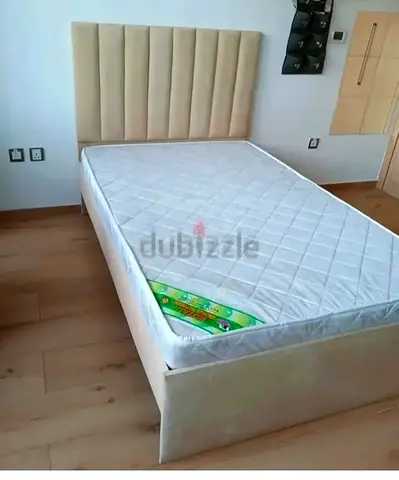 Brand New fabric wood Bed 120cm 190cm size Available