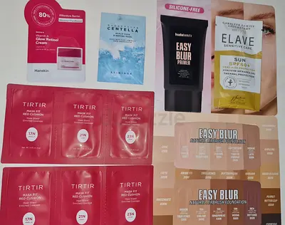 Makeup and skincare samples