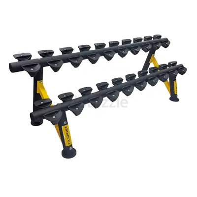 TA SPORT DUMBBELL RACK WITH 2 TIER HOLD 10 PAIR - Brand New