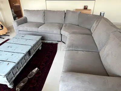 Crate  Barrel Large Modular Corner Sofa