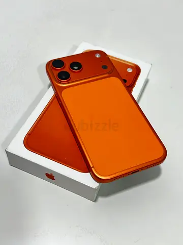 17 Pro Max 512 GB Apple iPhone (Orange) - Good Condition, With Box , TDRA , 100% Battery Life