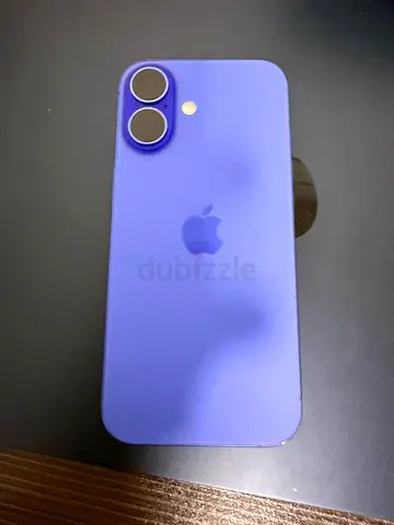Used Apple iPhone 16 128g (blue) uae version- with apple care+ good condition,
