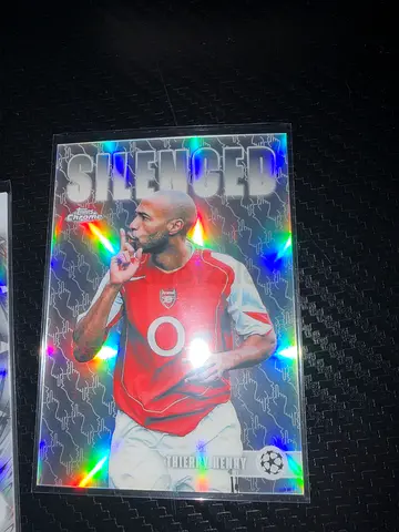 Thierry Henry Signed Style of Play Holographic Football Trading Card (Arsenal)