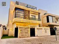 A golden opportunity! Luxurious modern villa with 5 bedrooms, 2 floors, and a spacious rooftop terra