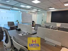 FURNISHED OFFICE WITH 4 GLASS PARTITION AVAILABLE FOR RENT IN BUSINESS BAY