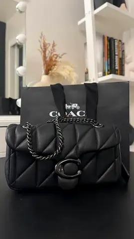 Coach Tabby 20 quilted black