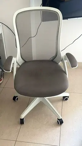 Ergonomic Mesh Office Chair - Light Grey, Excellent Condition