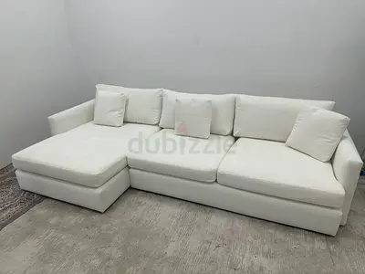 Like new condition cratebarrel lshape sofa