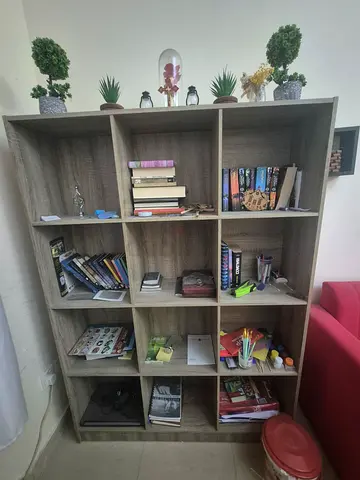 Wooden 12-Cube Bookcase / Storage Shelf - Good Condition