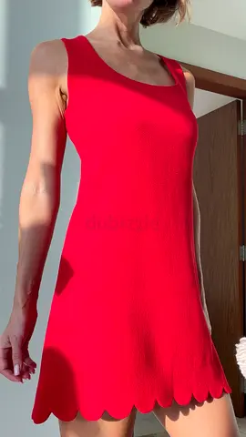 Andrew GN, size 38, 100% wool, Vibrant red sleeveless dress