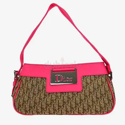 Christian Dior Beige Pink Street Chic Trotter Handbag