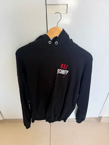 Black diesel security hoodie size L