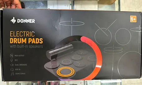 Donner Electric Drum 7 Pads with Built-in Speakers (Boxed)