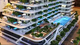 Luxury Waterfront Living with Private Pools, Main Road Views & JVC Skyline Outlook