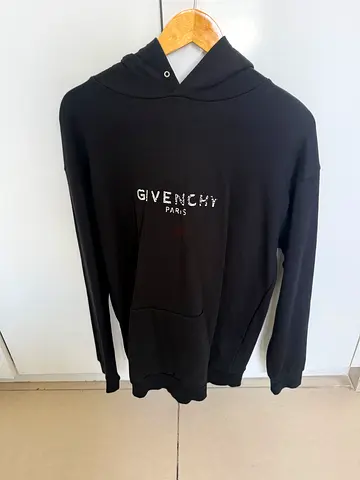 Black Givenchy Paris Hoodie - Mens Large (Good Condition)