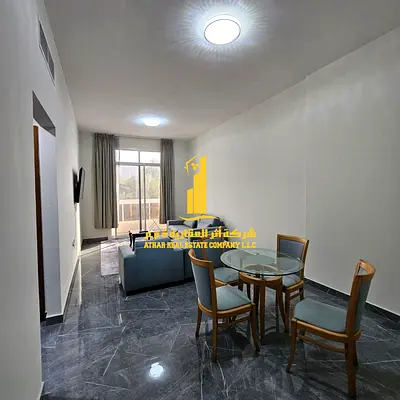 شقه فاخره ثاني ساكن غرفه وصاله مع بلكونه مفتوحه.عجمان الراشديه. مفروش بالكامل للإيجار الشهري✨الإيجار يشمل الفواتير والإنترنت وموقف