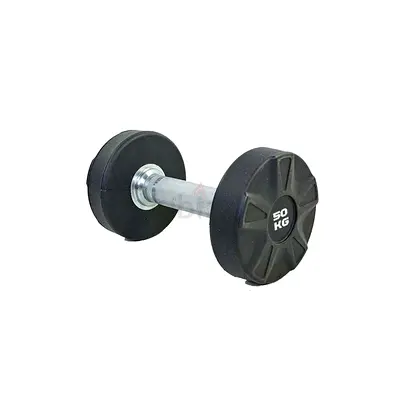 York Cpu Urethane Dumbbell Db6112 50Kg Black - Brand New