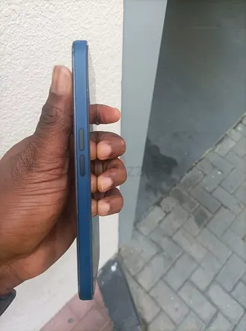 Used blue smartphone - good working condition, minor wear