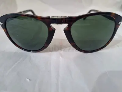 Iconic Persol 714 Folding Sunglasses – Havana  Crystal Green (Size 54)