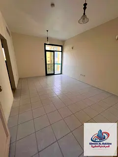 **Largest studio in Al Musalla with spacious layout, balcony and open view, central A/C and gas, fre
