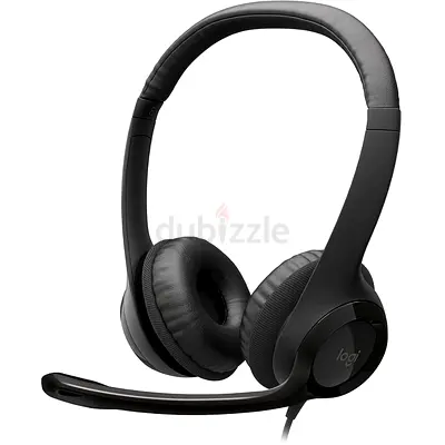 Logitech H390 Wired Headset, Stereo Headphones with Noise Cancelling Microphone, USB, In Line Contro