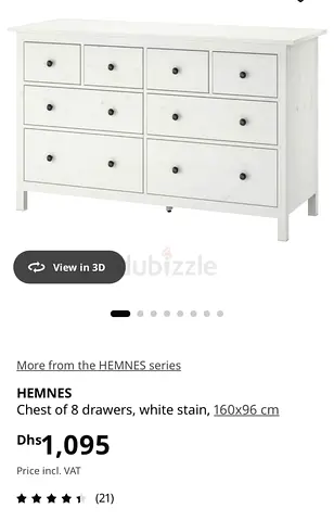 Ikea Hamnes Chest of 8 Drawers