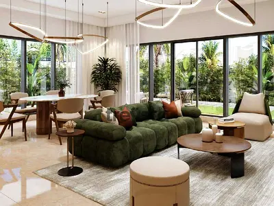 4-Bed Villa | Damac Sun | Private Garden | Near Corner