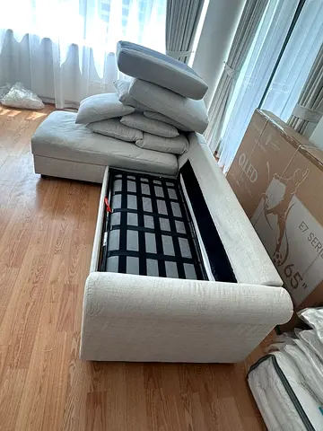 Excellent Condition Ikea Gronlid L Shape Sofa bed with mattress