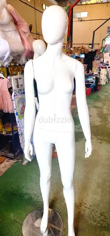 Full-body female display mannequin - white