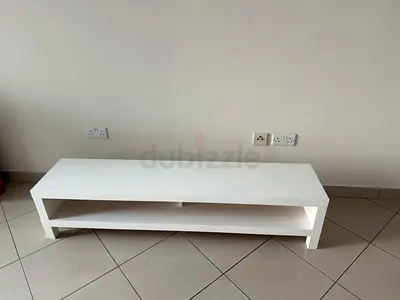 White low TV unit / entertainment stand in good condition