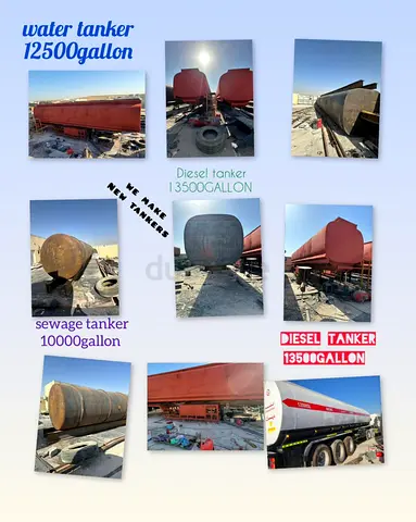 we make new tankers  
water tanker  
sewage tankers  
fuel tankers 
Stroage  tankers