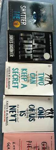 Bundle: Shatter, Death Grip, and Karen McManus YA Novels (Two Can Keep a Secret, One of Us Is Next)
