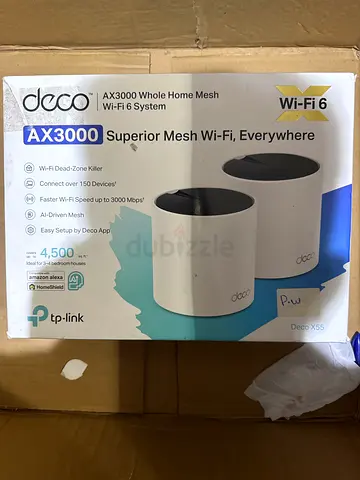 TP-Link Deco AX3000 Whole Home Mesh Wi‑Fi 6 (2-pack) - New/Sealed Box