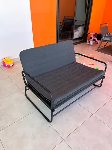Ikea - Convertible metal frame futon sofa bed - good condition