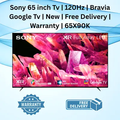 Sony 65 Inch BRAVIA X90K 120Hz 4K Ultra HD Smart Google TV 65X90K